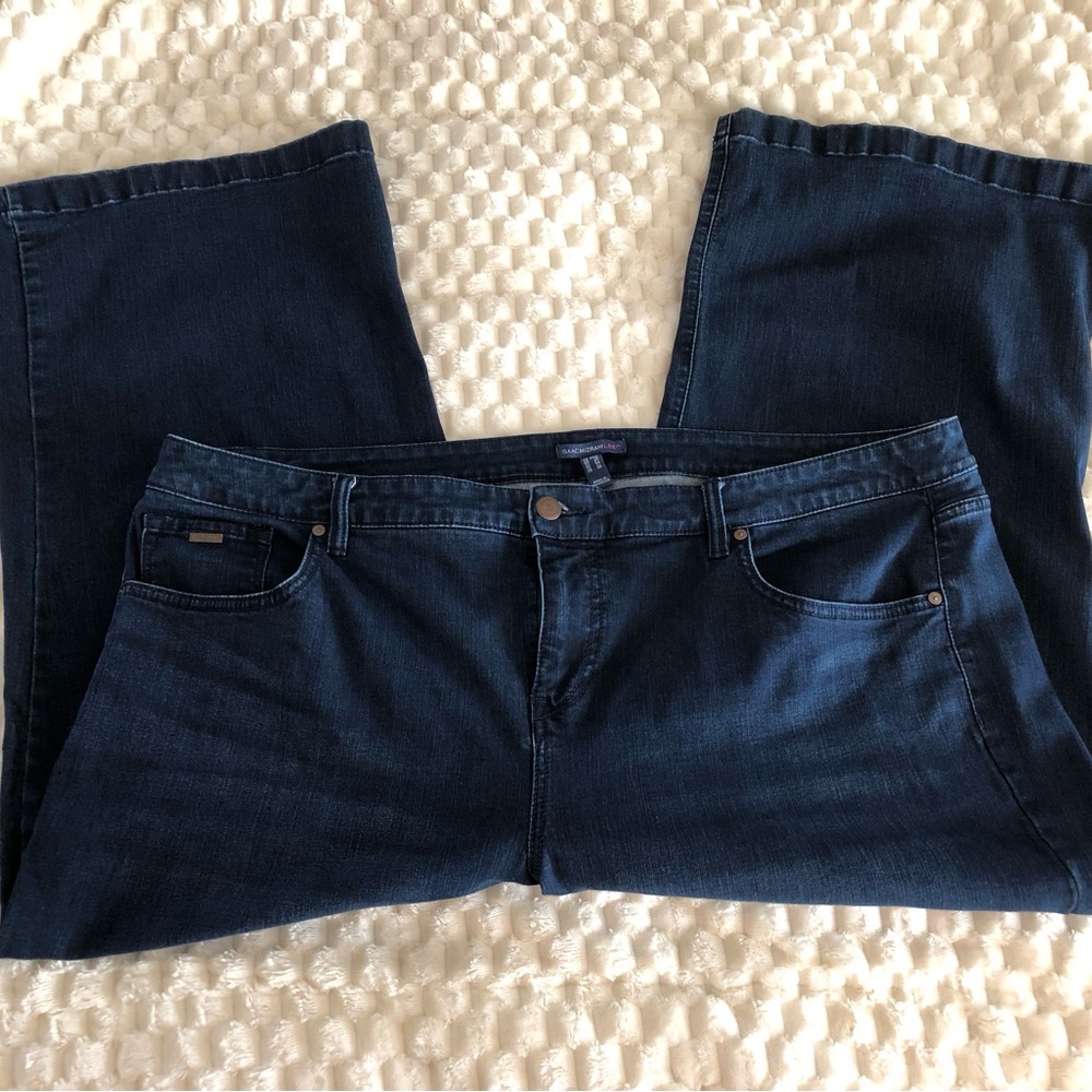 Isaac Mizrahi Navy Denim Jeans